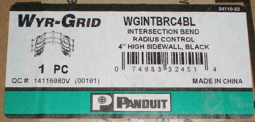 PANDUIT WGINTBRC4BL INTERSECTION BEND RADIUS CONTROL 4&#034; WYR-GRID NEW IN BOX NIB