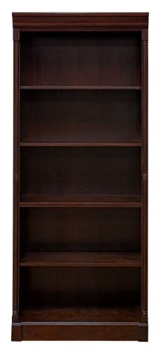 Fully Assembled Brown Cherry Traditional Office Bookcase