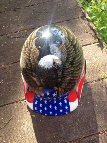 American eagle and flag hard work hat for sale