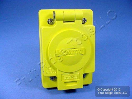 Leviton yellow wetguard 15a 20a receptacle outlet flip cover 60w03 for sale