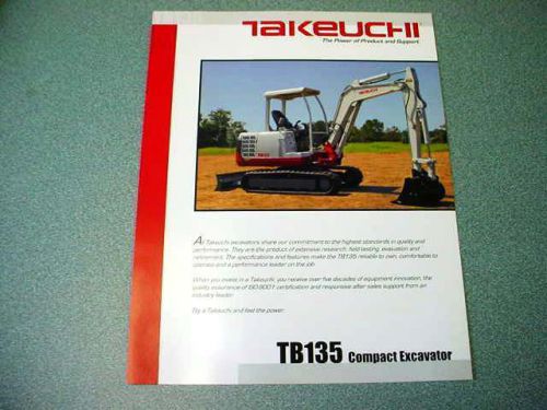 Takeuchi TB135 Compact Excavator Brochure