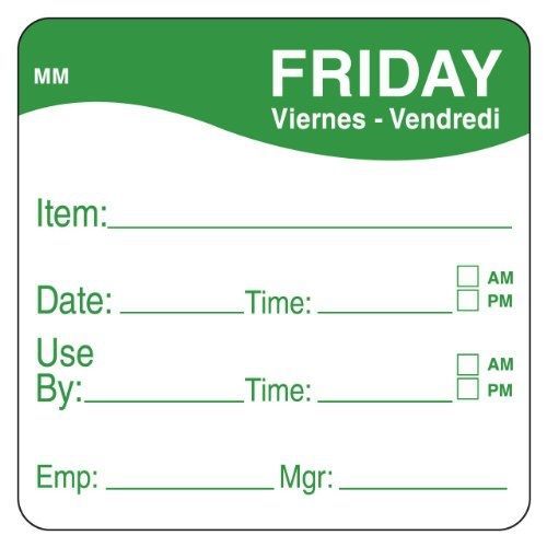 DayMark IT1100355 MoveMark Day of the Week Removable Label, Friday,