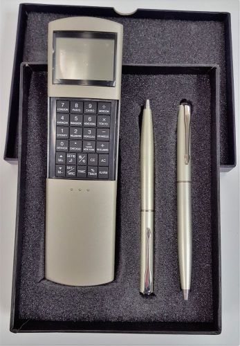 New Professional Digital Calculator, includes two(2) pens and Box