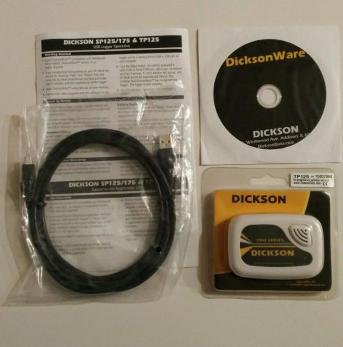 Dickson TP125  USB Temperature &amp; Humidity Data Recorder Logger NEW