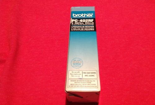 2 pack Brother PC-402RF Thermal Fax Ribbons