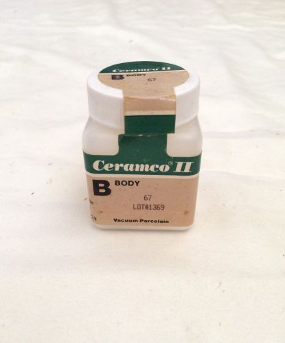 Ceramco II, Vacuum Porcelain, B Body 67