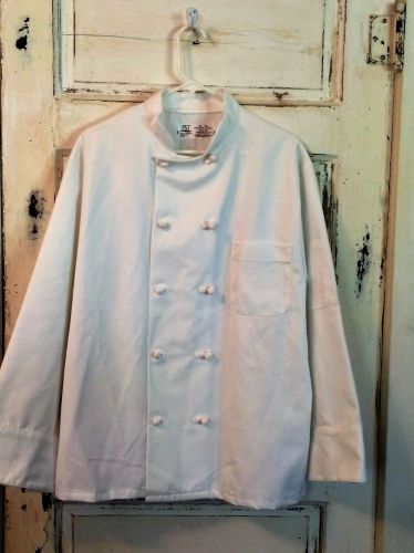Pristine White Chef Coat by PST  Size M/Reg w/ Knot Closures