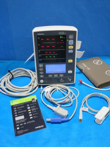 Mindray datascope accutorr v monitor- nibp, sp02, recorder with all cables for sale