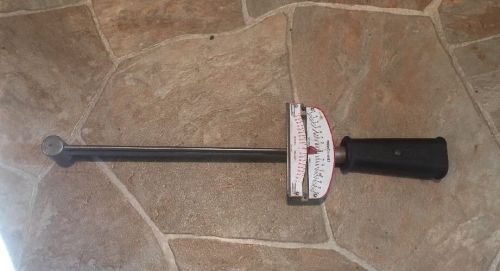 SEARS CRAFTSMAN 3/8&#034; DRIVE FOOT POUND TORQUE WRENCH BEAM STYLE 75 FT LB 100 N M