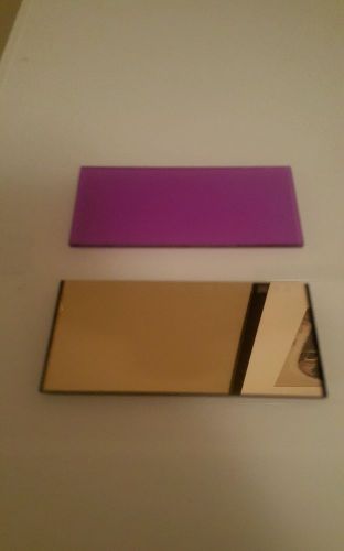 Aulektro gold mirror welding lens 2 x 4. 2pc shade 11 w/ magenta magic drop in! for sale