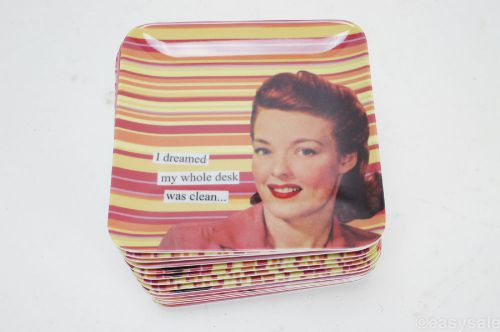 (14) Anne Taintor Melamine Mini Tray, I Dreamed My Whole Desk was Clean (#81039)