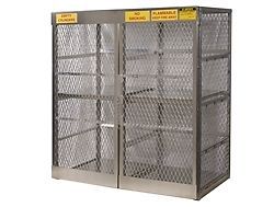 Justrite 23011 vertical 16 cylinder locker for sale