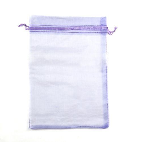 Bluecell Pack of 50pcs 3.5 x 2.7&#034; Purple Color Gift Bags Organza Drawstring Wrap
