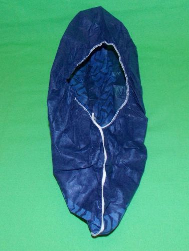 32 pairs heavy-duty non-skid polypropylene shoe boot covers dark blue size large for sale