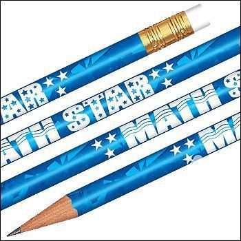 Foil Math Star Pencils - 144 per set