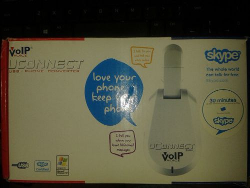 VoIP Voice UConnect V901M USB Phone Converter New &amp; Boxed Skype