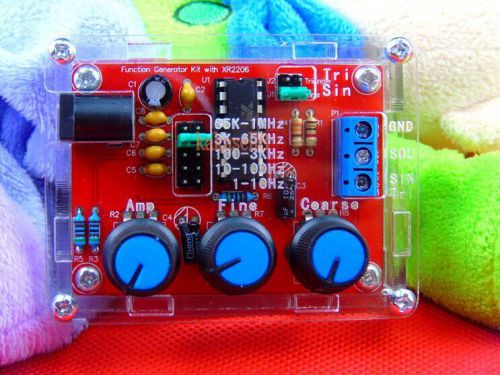 1HZ to 1MHZ XR2206 Function Generator DIY Kit  Sine, Triangle, Square Output