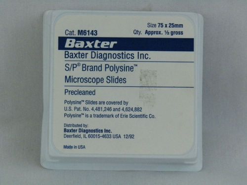 Microscope slides blank glass cover 100 baxter surgipath for sale