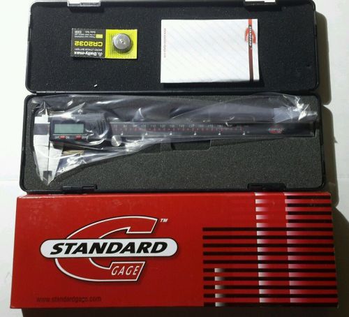 Standard gage 00534021 digital caliper stainless steel 0-8 &#034;inch hexagon for sale