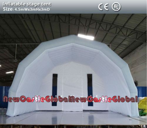 custom made 14&#039;9&#034;W X 9&#039;10&#034;H X 9’10” D  inflatable stage cloth tent with blower
