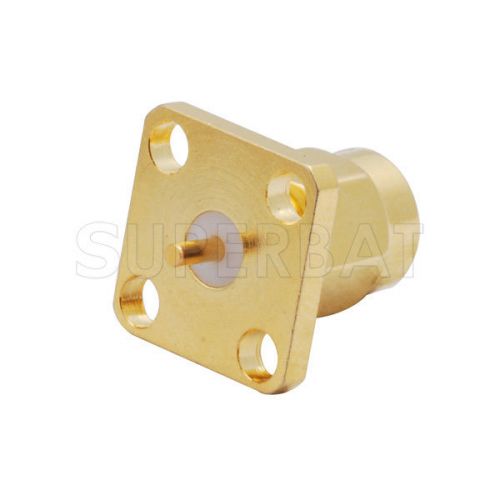 10pcs RP-SMA Connector 4 hole panel mount Plug with solder Post terminal