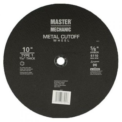 Master Mechanic 160521  10 -Inch x 3/32 -Inch, Cutoff Wheel