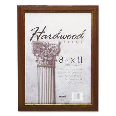 Solid Oak Hardwood Frame, 8-1/2 x 11, Walnut Finish, Sold as 1 Each