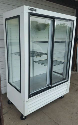 2 glass doors refrigerator