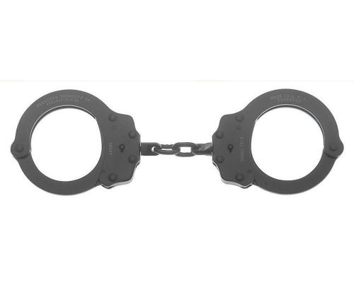 New in Box Peerless Chain Link Handcuff with Penetrate Finish Black 701C