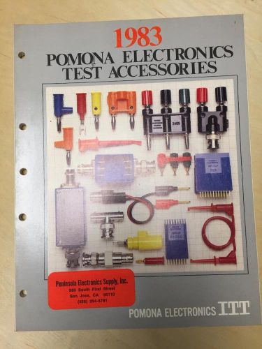 1983 ITT Pomona Electronics Catalog ~ Test Equipment Accessories Probes Cords