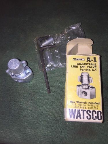 Watsco A-1 Adjustable Line Tap Valve Piercing 1/4 5/16 3/8 O.D. HVAC