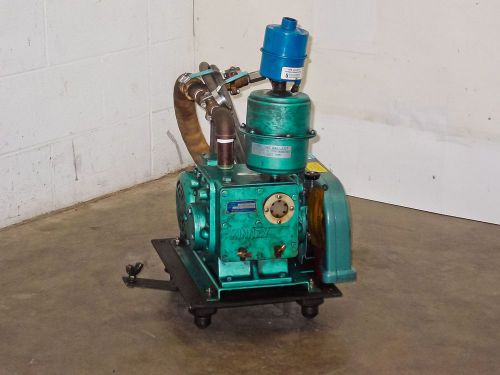 Kinney kc8 two stage rotary piston high vacuum pump baldor 1/2 hp motor kc-8 for sale