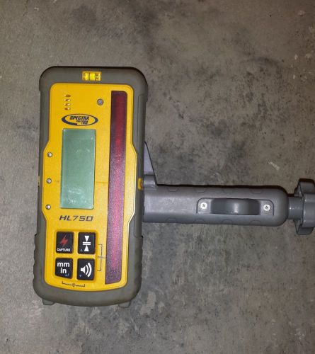 Used spectra precision hl750 laser receiver and rod clamp for rotary laser. for sale