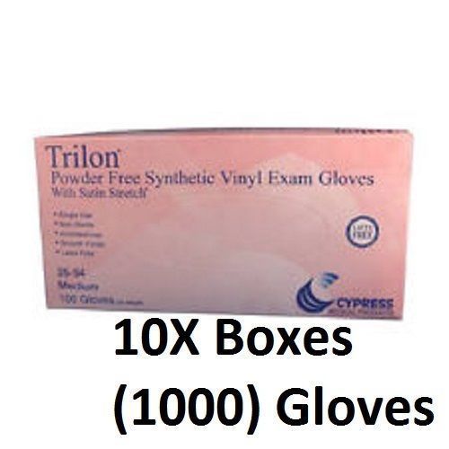 Trilon w/ Satin  Vinyl Exam Gloves Powder Free X-Large 25-98 COMPARE  McKESSON
