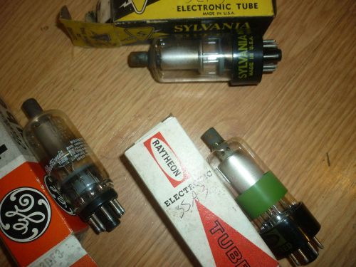 Vintage Electronic Vacuum Tubes 3CX3, 3SA3  AND 3DF3, ONE EACH, LOT OF 3 MIXED