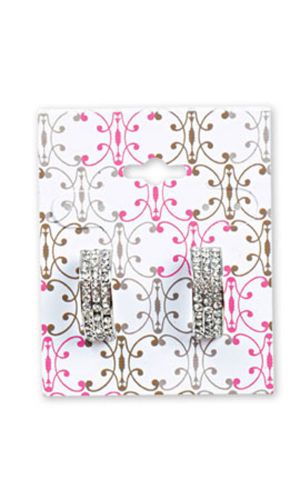 50 Quality Plastic Earring Display Cards with Keyhole &amp; Lip for Hanging #RM-ER