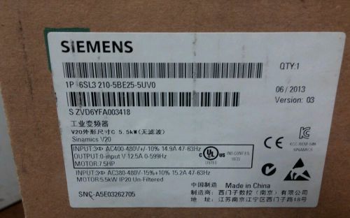 Siemens 6SL3210-5BE27-5UV0