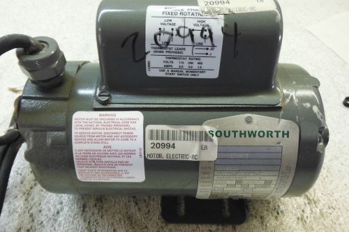 SOUTHWORTH  33-1736W67  1 HP  1 PH  MOTOR USED