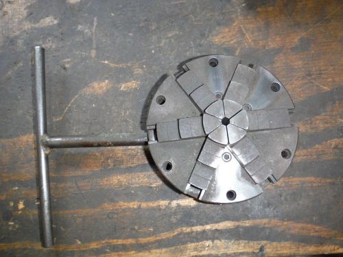 6&#034;, 6 JAW BUCK CHUCK 3662 USED FOR WORK HOLDING MACHINIST TOOLING JIG FIXTURE