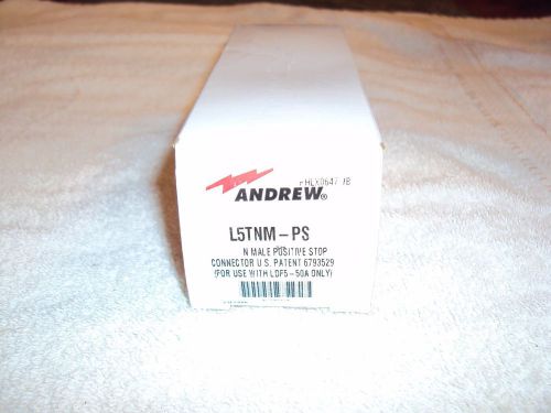 ANDREW L5TNM-PS N Male Positive Stop Connector for LDF5-50A 7/8&#034; Hardline