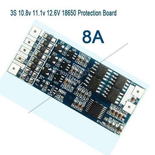 3 Packs 12.6V 8A w/Balance Li-ion Lithium 18650 Battery BMS PCB Protection Board