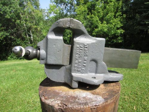 Athol 614 vise fixed base 4 inch jaws heavy vintage vice for sale