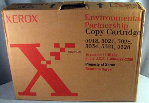 GENUINE XEROX COPY CARTRIDGE 113R161 FACTORY SEALED BOX FREE SHIP 5018/5021/5028