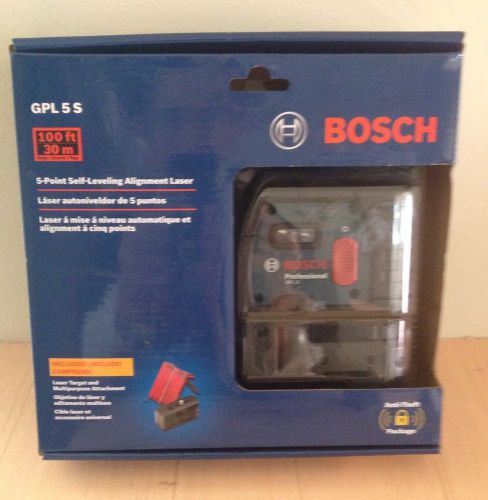 Bosch 5 Point Laser Level, Self Leveling Laser Tool,