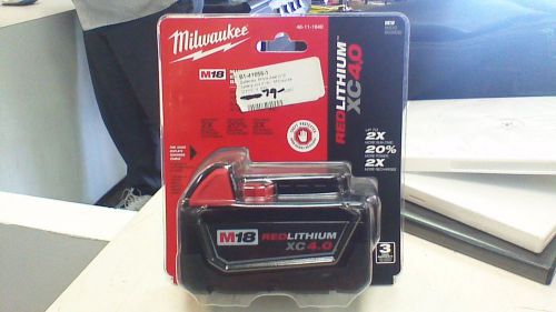 Milwaukee m18 redlithium xc 4.0 battery for sale