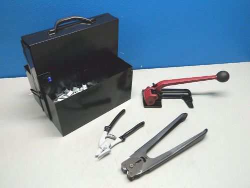 Portable 1/2&#034; Steel Strapping Kit &amp; 2 Coils