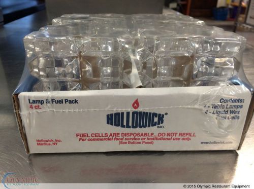 New hollowick #5151c-4 clear votive lamp &amp; fuel cells 4 pack table lamps for sale