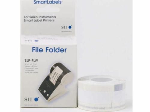 Seiko smart label white file folder labe for sale