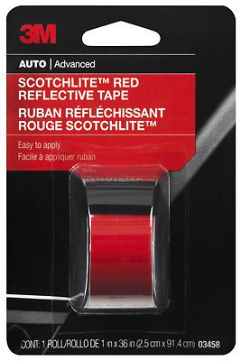 3M COMPANY Reflective Safety Tape, Red, 1 x 36-In.