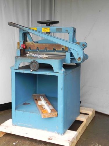 CHALLENGE MACHINERY MANUAL HAND PAPER CUTTER PRESS GILOTINE OFFSET PLATE PUNCH